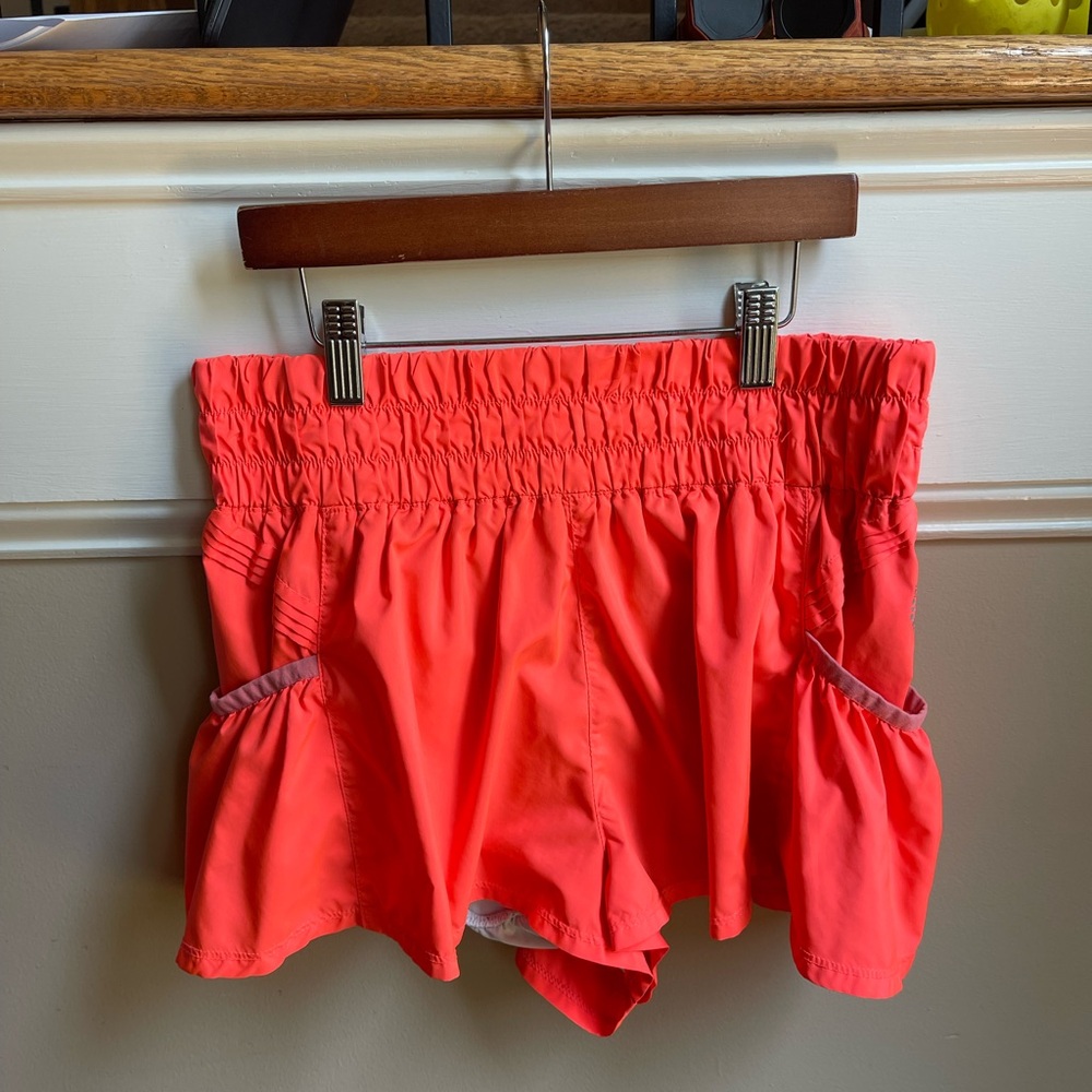 Pink Athletic Shorts with Elastic Waistband